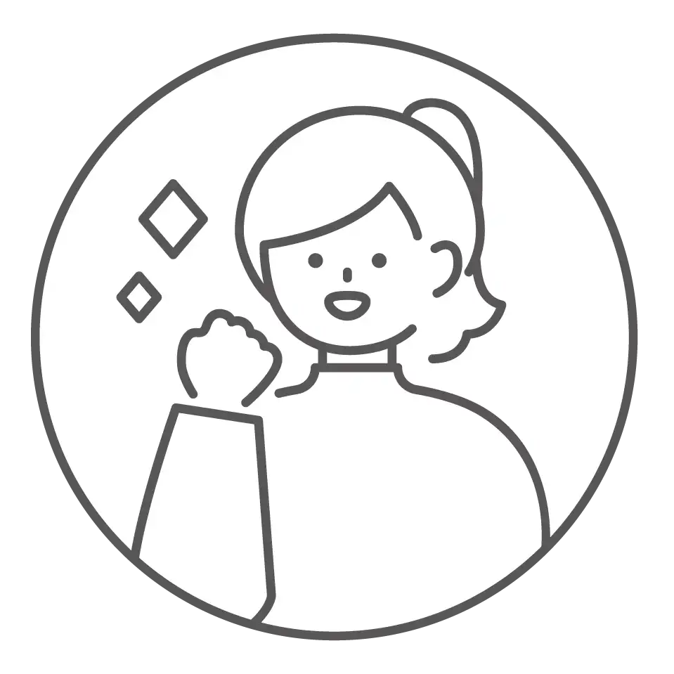 コメントしているキャラクターの画像